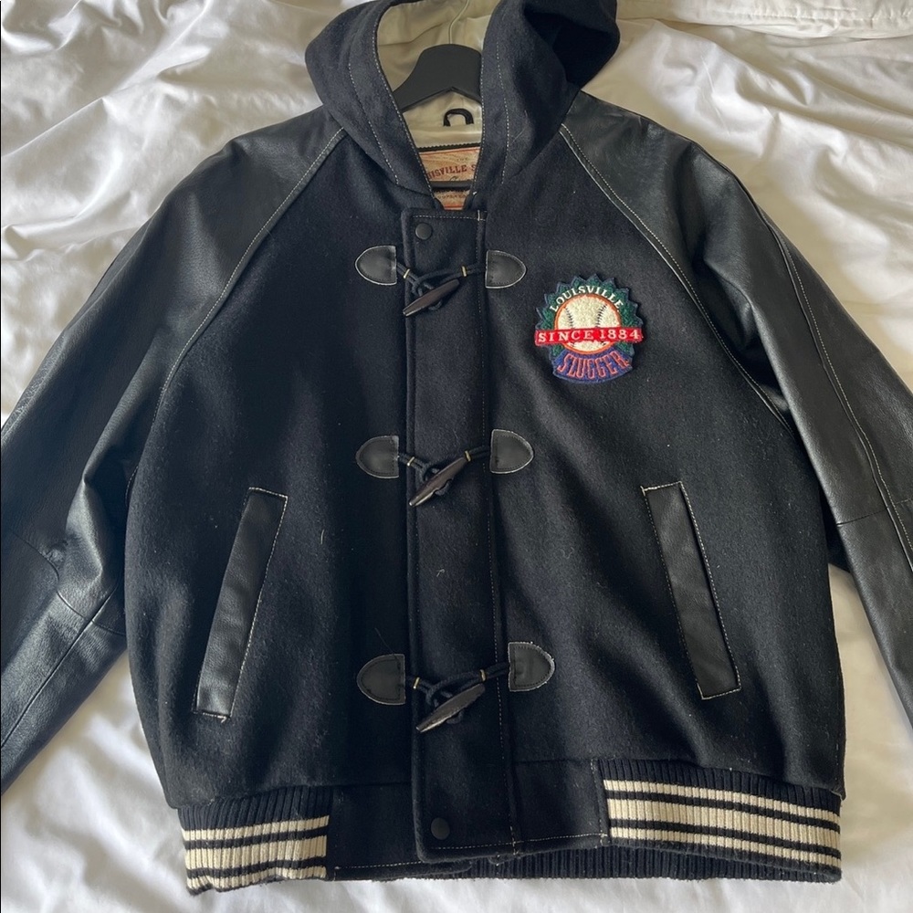 Vintage 90s Louisville Slugger Custom Leather Jacket
